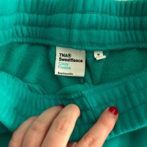 Aritzia TNA cozy boyfriend sweatpants. Size M. Never worn.